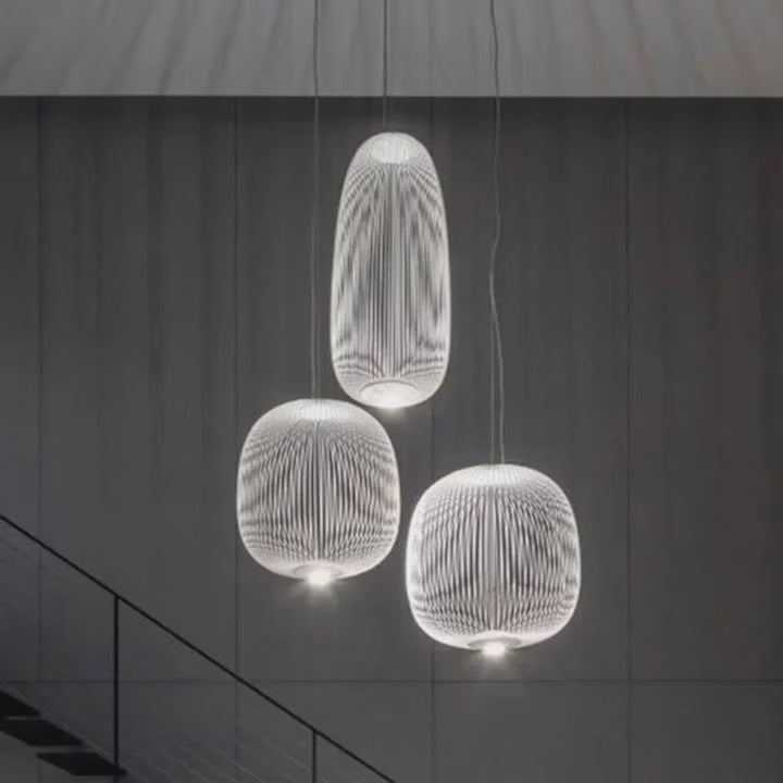 Kreatywna lampa wisząca z żelaza LED do salonu i jadalni