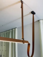 Lampa Wisząca LED Skórzany Pasek Włoska Minimalistyczna Nowoczesna