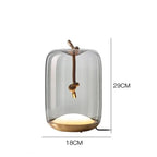 Stylowa lampa stołowa LZPZ RUI ze szklanym kloszem i mosiężną podstawą stylowe oświetlenie do salonu