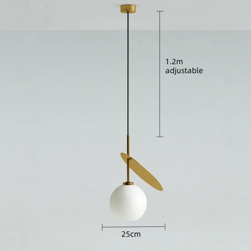 Lampa wisząca Wiśnia, nowoczesny design, biały kolor, regulowana wysokość do 1,2m, idealna do salonu