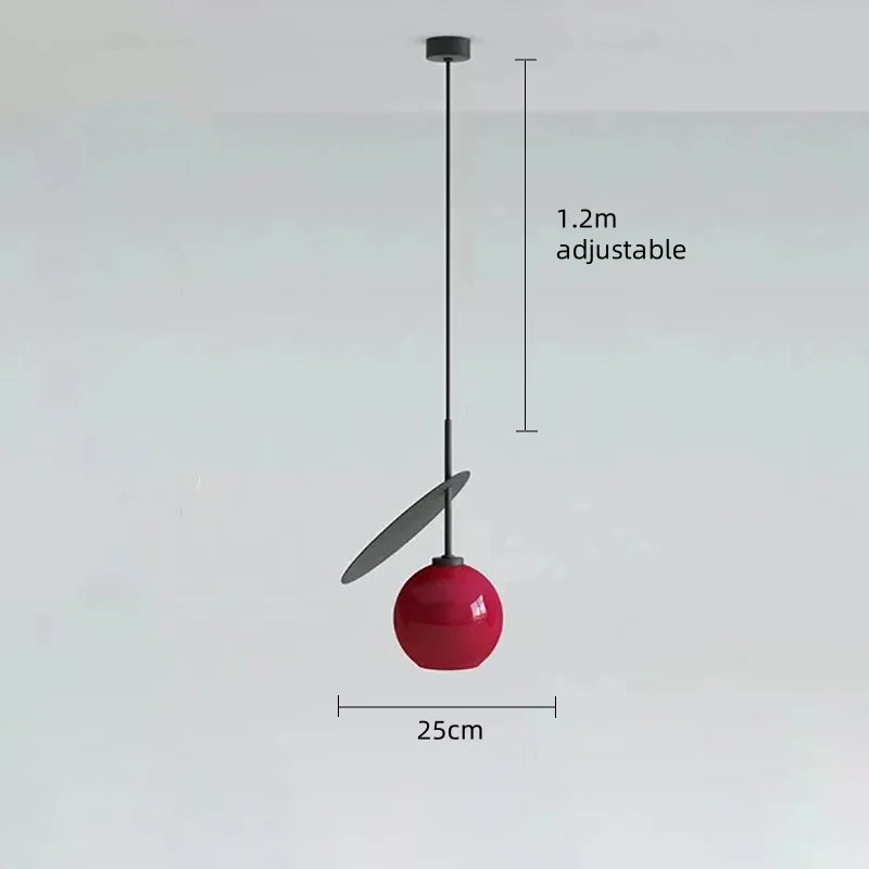 Lampa wisząca Jaśnie Panie, typ: sufitowa, kolor: wiśnia, kadr: przód, przeznaczenie: nowoczesne wnętrza