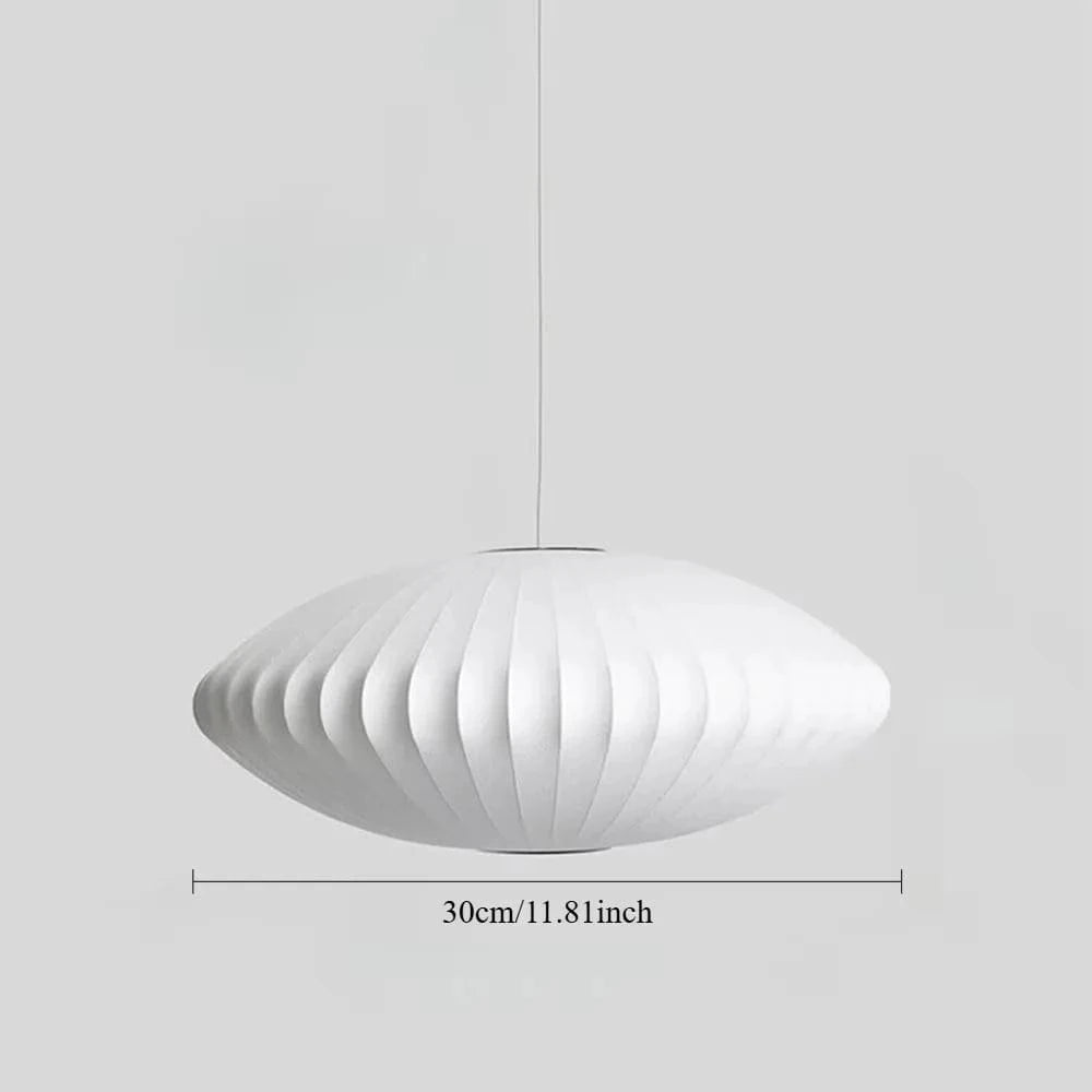 Nowoczesny biały żyrandol do salonu JOYINLED o średnicy 30 cm, elegancki i stylowy design